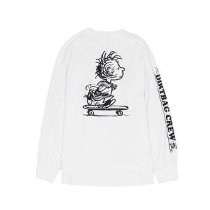 PIGPEN L/S TEE-WHT