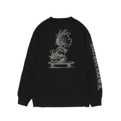 PIGPEN L/S TEE-BLK