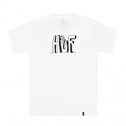 SPIKE HUF BLOCK LETTERS TEE-WHT