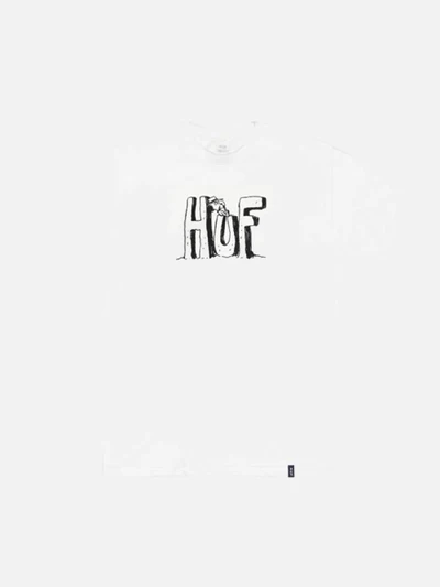 SPIKE HUF BLOCK LETTERS TEE-WHT