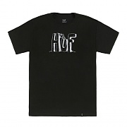 SPIKE HUF BLOCK LETTERS TEE-BLK