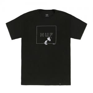 SNOOPY BOX LOGO TEE-BLK