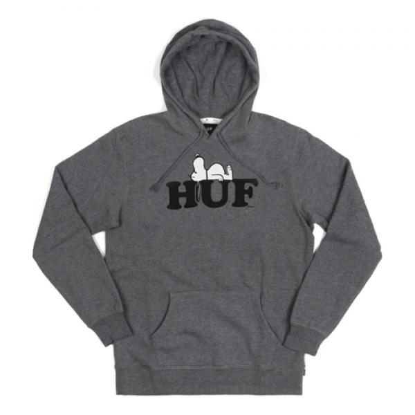 HUF X SNOOPY PULLOVER HOOD-G.HEA