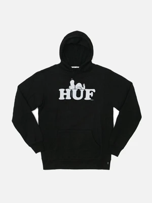 HUF X SNOOPY PULLOVER HOOD-BLK