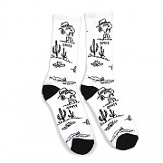 SPIKE NEEDLES CREW SOCK-WHT