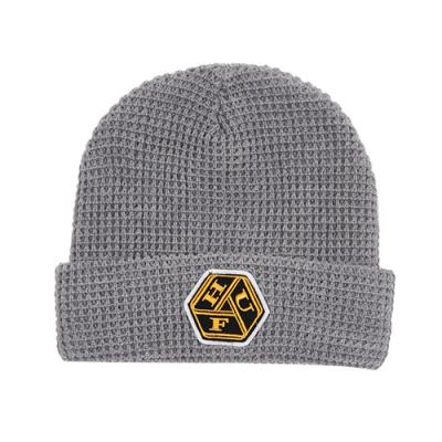 WAFFLE KNIT KNOT BEANIE-G.HEA