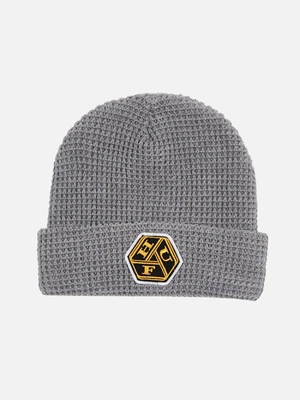 WAFFLE KNIT KNOT BEANIE-G.HEA