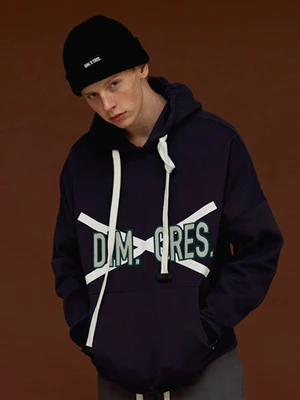 DIM X-LOGO HOODIE_NAVY