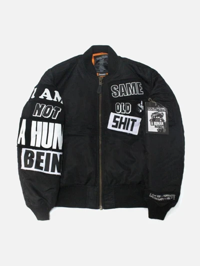 THE LEGENDARY OUT PATCH MA-1 JACKET - BLACK