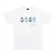4 MASKS TEE-WHT