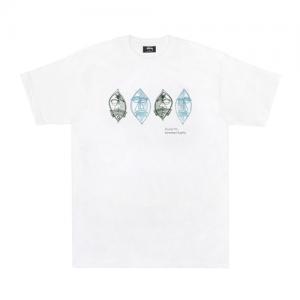 4 MASKS TEE-WHT