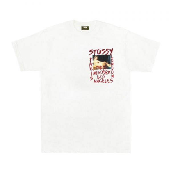 WT GALLERY PIG. DYED TEE-WHT
