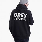 (111610066)PROPAGANDA BARS HOOD-BLK