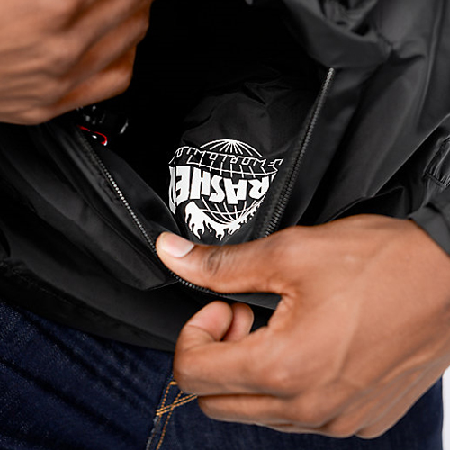 (JK65M02)THRASHER TDS ANORAK-BLK