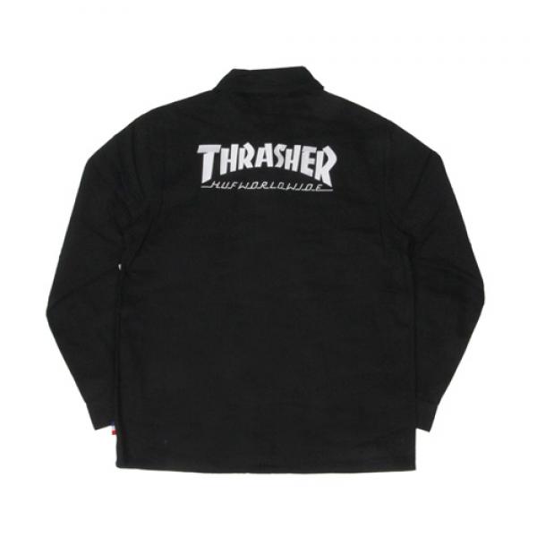 (JK65M01)THRASHER TDS CHORE JACKET-BLK