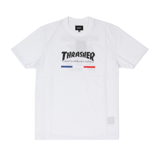 (KN65M02)THRASHER TDS JERSEY-WHT