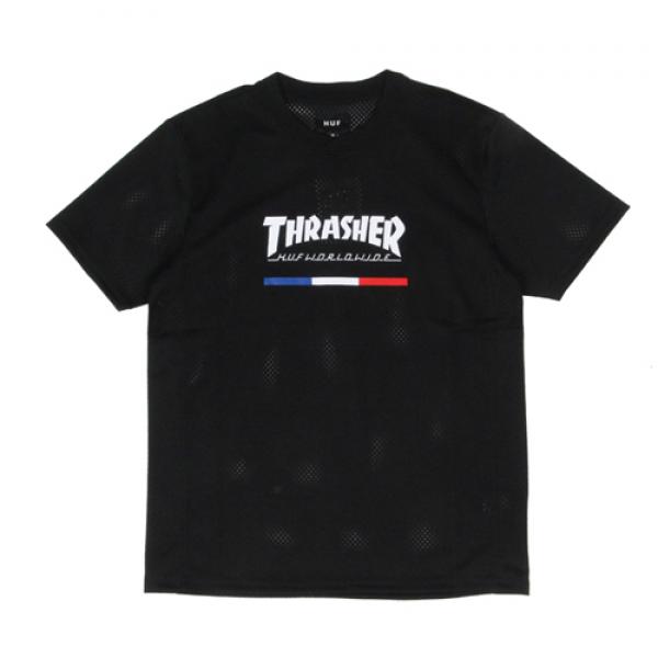 (KN65M02)THRASHER TDS JERSEY-BLK