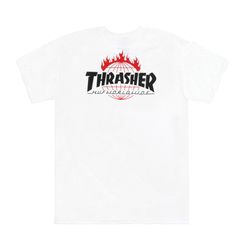 (TS65M03)THRASHER TDS TEE-WHT