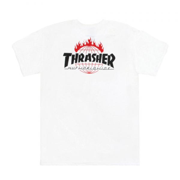 (TS65M03)THRASHER TDS TEE-WHT