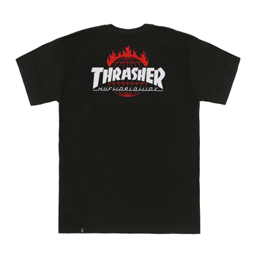 (TS65M03)THRASHER TDS TEE-BLK