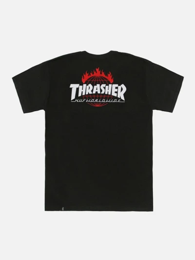 (TS65M03)THRASHER TDS TEE-BLK