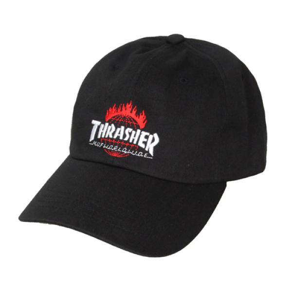 (HT65M03)THRASHER TDS CURVE VISOR 6 PNL-BLK