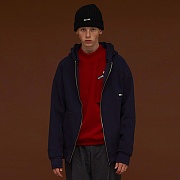 DIM. HOOD ZIP-UP_NAVY