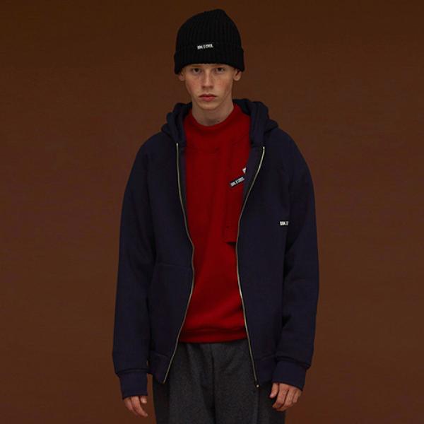 DIM. HOOD ZIP-UP_NAVY