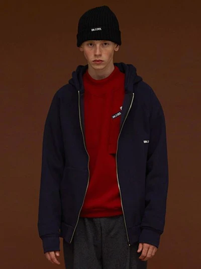 DIM. HOOD ZIP-UP_NAVY