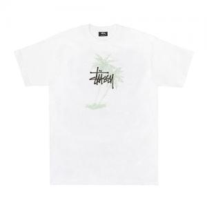 STUSSY PALMS TEE-WHT