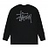 BASIC STUSSY LS TEE-BLACK/GRY