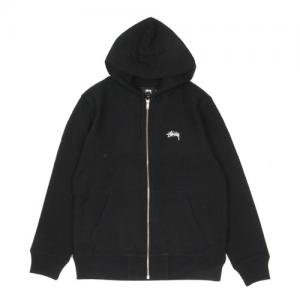 STOCK ZIP HOOD-BLACK