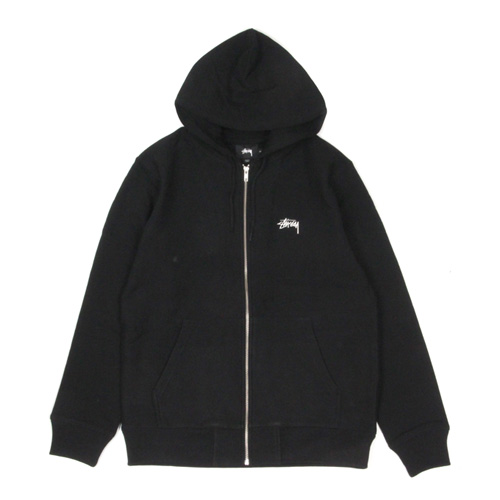STOCK ZIP HOOD-BLACK