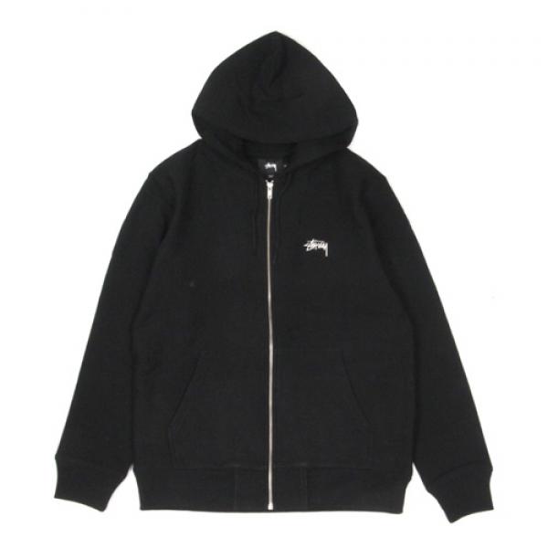 STOCK ZIP HOOD-BLACK