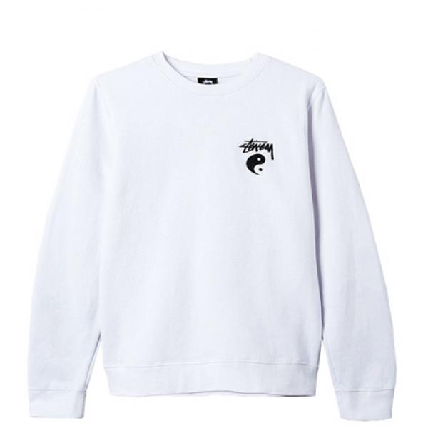 STOCK YIN YANG CREW-WHT