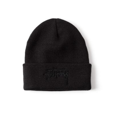 TONAL STOCK CUFF BEANIE-BLACK