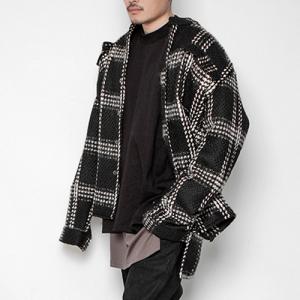 2016 WOOL BLEND FLANNEL SHIRTS-BLACK