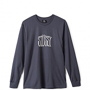 STUSSY STRETCH LS TEE-MIDN