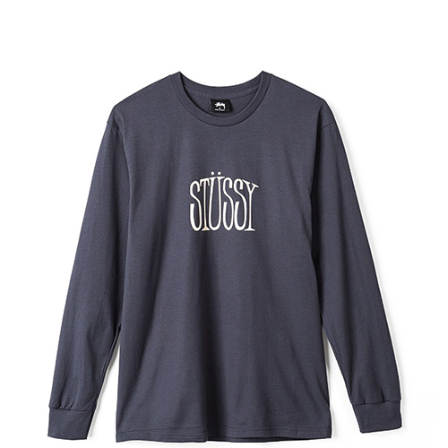 STUSSY STRETCH LS TEE-MIDN