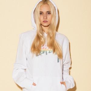 STOCK FADE HOOD-WHT
