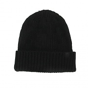 CHECKER KINT CUFF BEANIE-BLK