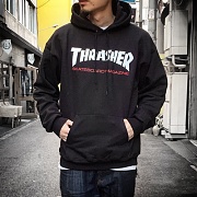(3142563)TWO TONE SK8MAG HOOD-BLK