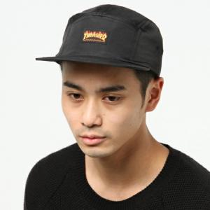 플레임 불꽃 로고 5패널 캠프캡 BLACK