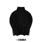 Side Zipper Turtleneck Knit