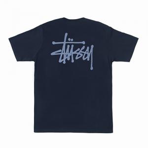 BASIC STUSSY TEE-NAVY