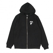 STOCK YIN YANG ZIP HOOD-BLK