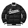 Script Varsity Puffy Jacket - Black