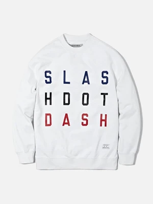 OVERSIZE SLASH SWEAT SHIRT FS [WHITE]