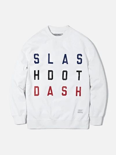 OVERSIZE SLASH SWEAT SHIRT FS [WHITE]