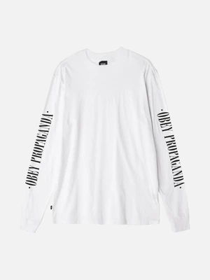 (164901394)NEW TIMES PROPAGANDA LS TEE-WHT